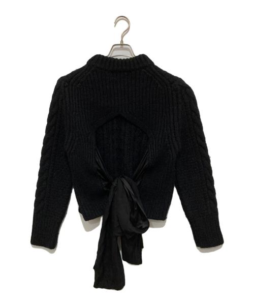 CECILIE BAHNSEN（セシリーバンセン）CECILIE BAHNSEN (セシリーバンセン) バックオープン ニット RTW0333 ブラック サイズ:XSの古着・服飾アイテム