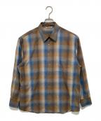 AURALEEオーラリー）の古着「SUPER LIGHT WOOL CHECK SHIRT」｜ブラウン
