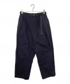 COMME des GARCONS HOMMEコムデギャルソン オム）の古着「Cotton Nylon Pin Oxford Pants」｜ネイビー