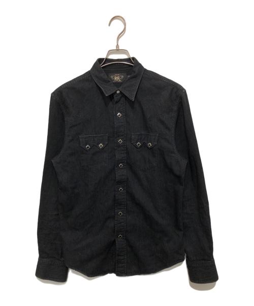 RRL（ダブルアールエル）RRL (ダブルアールエル) ウエスタンシャツ ブラック サイズ:Sの古着・服飾アイテム