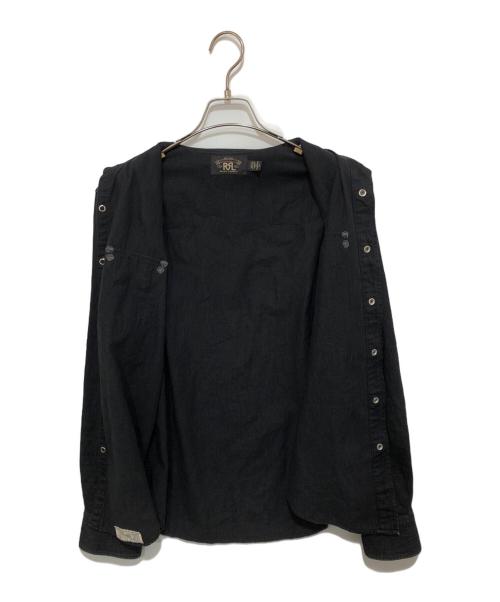 RRL（ダブルアールエル）RRL (ダブルアールエル) ウエスタンシャツ ブラック サイズ:Sの古着・服飾アイテム