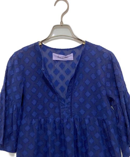 sara mallika（サラマリカ）sara mallika (サラマリカ) スキッパーワンピース ブルー サイズ:不明の古着・服飾アイテム