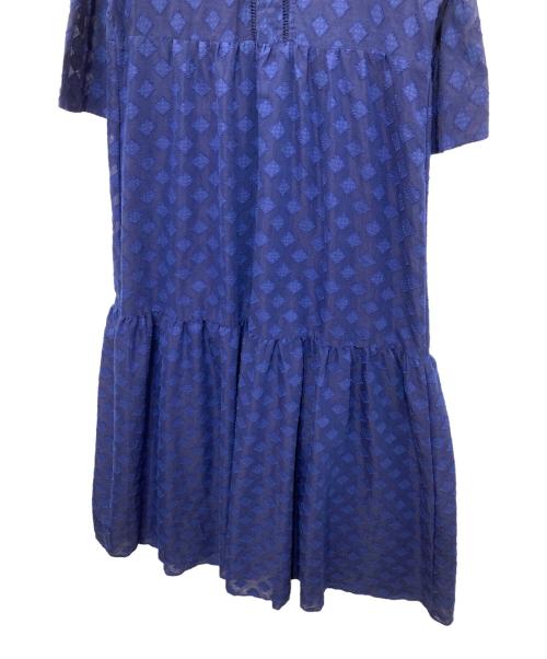 sara mallika（サラマリカ）sara mallika (サラマリカ) スキッパーワンピース ブルー サイズ:不明の古着・服飾アイテム