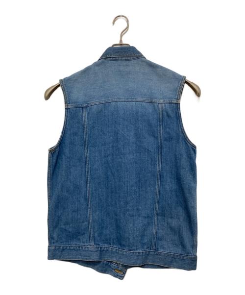 soduk（スドーク）soduk (スドーク) overlap denim vest インディゴ サイズ:Fの古着・服飾アイテム