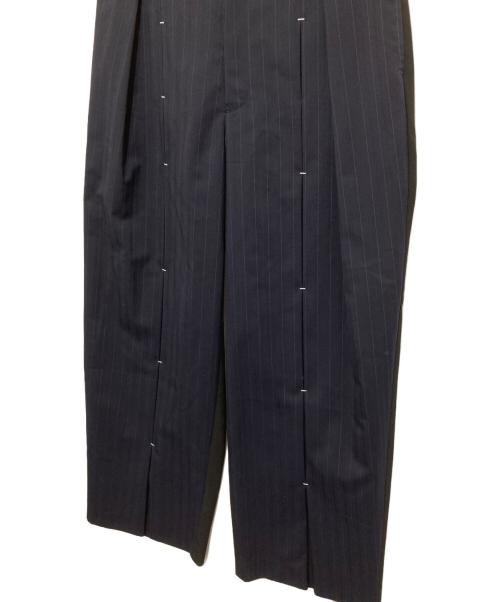 soduk（スドーク）soduk (スドーク) 切替ストライプパンツ ネイビー サイズ:Mの古着・服飾アイテム