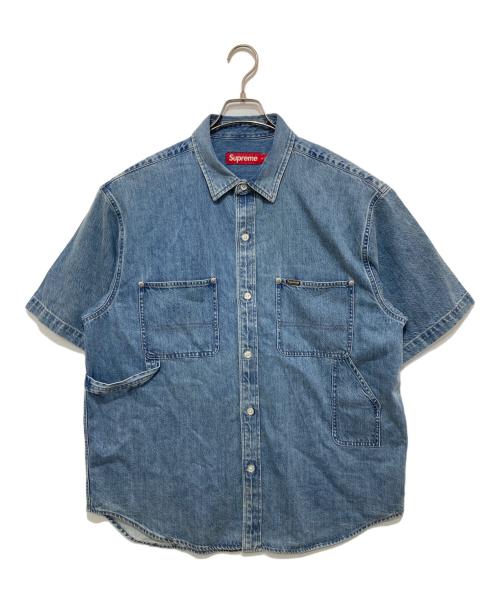 SUPREME（シュプリーム）Supreme (シュプリーム) Loose Fit Denim Painter Shirt インディゴ サイズ:Mの古着・服飾アイテム