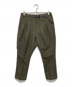 nonnative×GRAMICCIノンネイティブ×グラミチ）の古着「WALKER ANKLE CUT EASY SLACKS POLY TWILL」｜カーキ