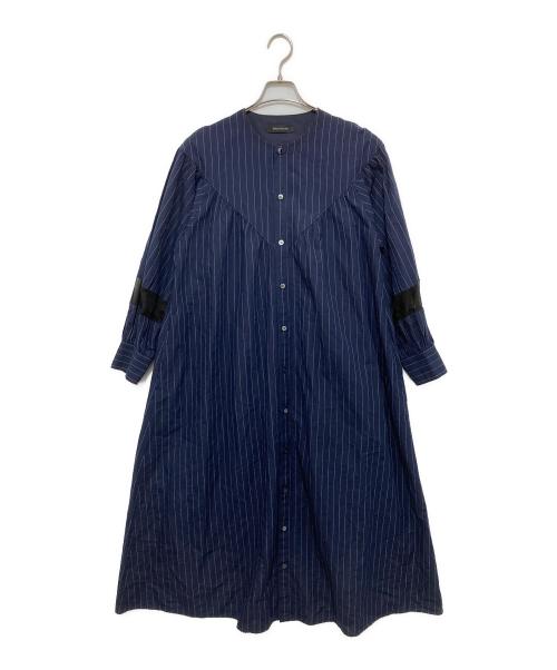 NAKAGAMI（ナカガミ）NAKAGAMI (ナカガミ) ストライプワンピース ネイビー サイズ:Mの古着・服飾アイテム