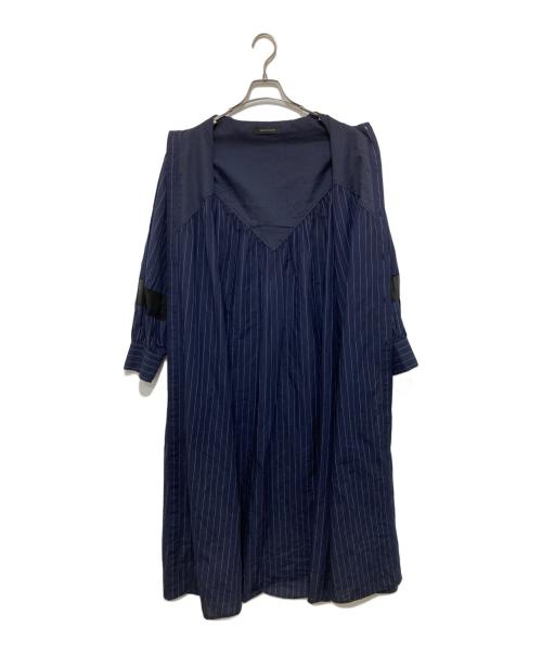 NAKAGAMI（ナカガミ）NAKAGAMI (ナカガミ) ストライプワンピース ネイビー サイズ:Mの古着・服飾アイテム
