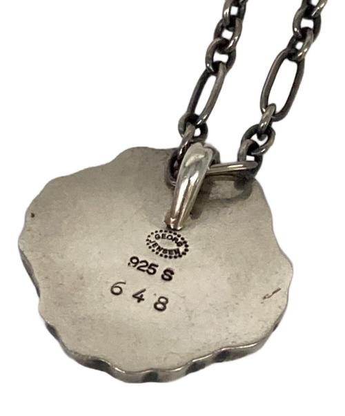 Georg Jensen（ジョージジェンセン）Georg Jensen (ジョージジェンセン) ムーンストーンフラワーモチーフネックレス シルバーの古着・服飾アイテム