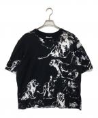 TAAKKターク）の古着「ANIMAL PRINT T-SHIRTS　アニマルプリントTシャツ」｜ブラック