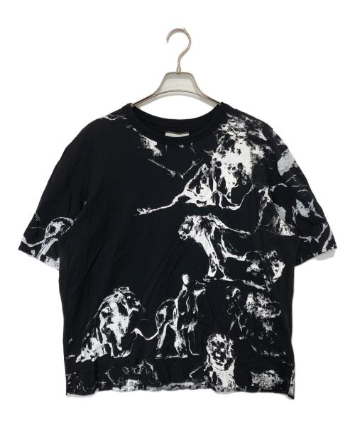 TAAKK（ターク）TAAKK (ターク) ANIMAL PRINT T-SHIRTS　アニマルプリントTシャツ ブラック サイズ:3の古着・服飾アイテム