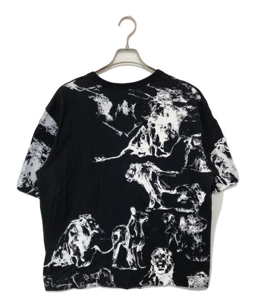 TAAKK（ターク）TAAKK (ターク) ANIMAL PRINT T-SHIRTS　アニマルプリントTシャツ ブラック サイズ:3の古着・服飾アイテム