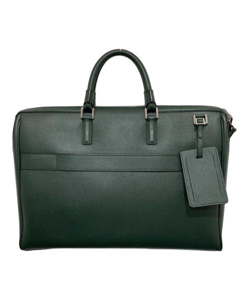 serapian（セラピアン）SERAPIAN (セラピアン) ブリーフケース グリーンの古着・服飾アイテム