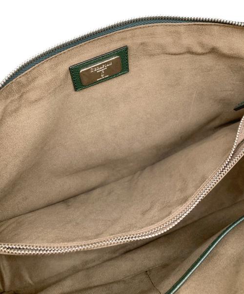 serapian（セラピアン）SERAPIAN (セラピアン) ブリーフケース グリーンの古着・服飾アイテム