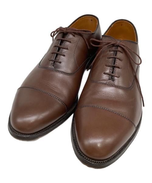 Alden（オールデン）Alden (オールデン) 920 Straight Tip Bal Calfskin ストレートチップシューズ ハンプトンラスト キャップトゥ The Alden Shop of San Francisco別注 ブラウン サイズ:9Dの古着・服飾アイテム