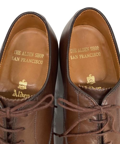 Alden（オールデン）Alden (オールデン) 920 Straight Tip Bal Calfskin ストレートチップシューズ ハンプトンラスト キャップトゥ The Alden Shop of San Francisco別注 ブラウン サイズ:9Dの古着・服飾アイテム