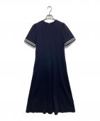 BORDERS at BALCONYボーダーズアットバルコニー）の古着「FLARE TEE DRESS」｜ネイビー