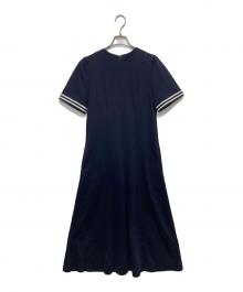 BORDERS at BALCONY（ボーダーズアットバルコニー）の古着「FLARE TEE DRESS」｜ネイビー