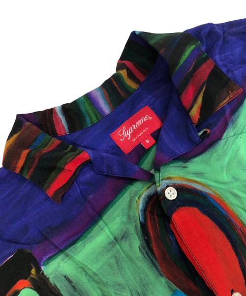 SUPREME（シュプリーム）SUPREME (シュプリーム) Reaper Rayon Shirts　 ブルー サイズ:Sの古着・服飾アイテム