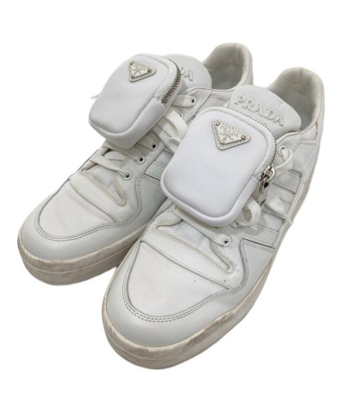 adidas（アディダス）adidas (アディダス) PRADA (プラダ) adidas×PRADA Re-Nylon Forum Low GY7042 ホワイト サイズ:28cmの古着・服飾アイテム