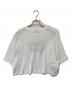 MIU MIU (ミュウミュウ) クロップドロゴTシャツ　MJN445 S231 12LZ ホワイト サイズ:S：33000円