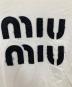 中古・古着 MIU MIU (ミュウミュウ) クロップドロゴTシャツ　MJN445 S231 12LZ ホワイト サイズ:S：33000円