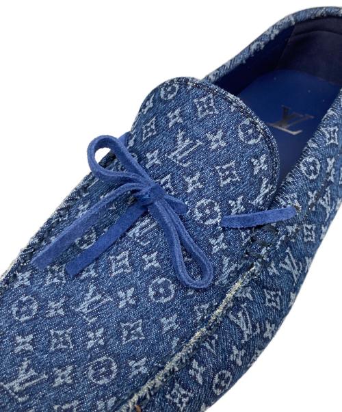 LOUIS VUITTON（ルイ ヴィトン）LOUIS VUITTON (ルイ ヴィトン) LV ドライバーローファー ブルー サイズ:7の古着・服飾アイテム