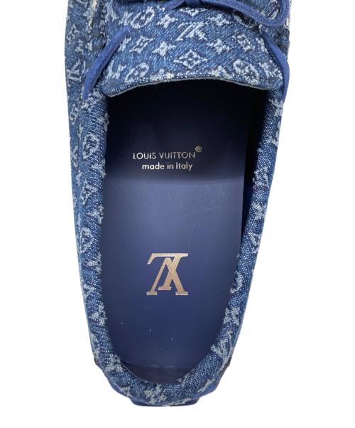 LOUIS VUITTON（ルイ ヴィトン）LOUIS VUITTON (ルイ ヴィトン) LV ドライバーローファー ブルー サイズ:7の古着・服飾アイテム