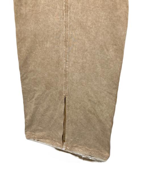 Ameri（アメリ）Ameri (アメリ) MEDI 2WAY DENIM LIKE LACE DOCKING DRESS ブラウン サイズ:Mの古着・服飾アイテム