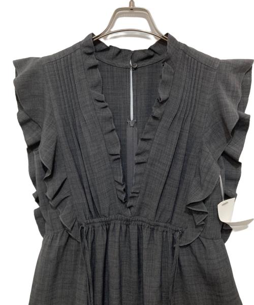 Snidel（スナイデル）Snidel (スナイデル) デザインティアードワンピース グレー サイズ:１の古着・服飾アイテム