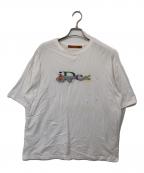 ideaswamイデアスワム）の古着「OUROBOROS LOGO TEE　ロゴ刺繍Tシャツ　ID24SS-CT06」｜ホワイト