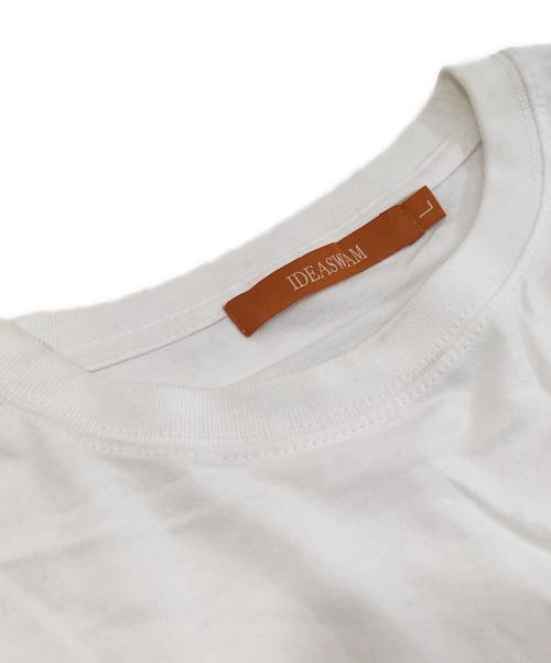 ideaswam（イデアスワム）ideaswam (イデアスワム) OUROBOROS LOGO TEE　ロゴ刺繍Tシャツ　ID24SS-CT06 ホワイト サイズ:Lの古着・服飾アイテム
