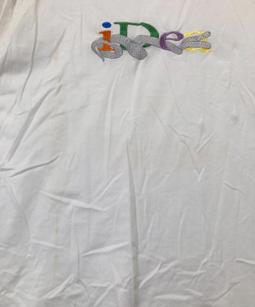 ideaswam（イデアスワム）ideaswam (イデアスワム) OUROBOROS LOGO TEE　ロゴ刺繍Tシャツ　ID24SS-CT06 ホワイト サイズ:Lの古着・服飾アイテム