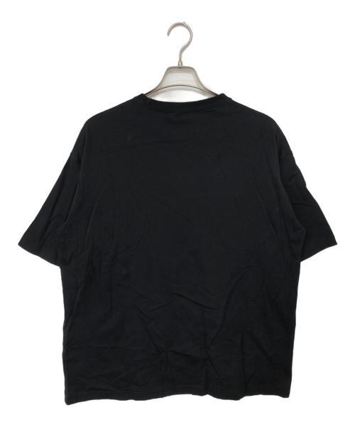 ideaswam（イデアスワム）ideaswam (イデアスワム) OUROBOROS LOGO TEE　ロゴ刺繍Tシャツ ブラック サイズ:Lの古着・服飾アイテム