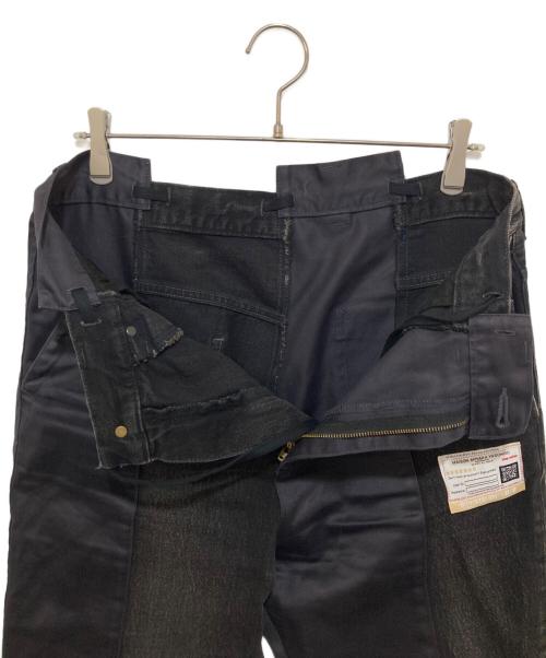 MIHARA YASUHIRO（ミハラヤスヒロ）MIHARA YASUHIRO (ミハラヤスヒロ) パネルストレートジーンズ ブラック サイズ:48の古着・服飾アイテム