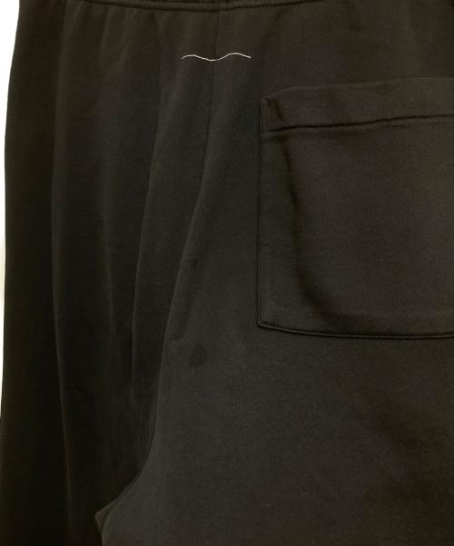 MM6 Maison Margiela（エムエムシックスメゾンマルジェラ）MM6 Maison Margiela (エムエムシックスメゾンマルジェラ) Wide leg cotton jersey pants with patch detail ブラック サイズ:XSの古着・服飾アイテム