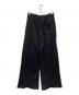 MM6 Maison Margiela (エムエムシックスメゾンマルジェラ) Wide leg cotton jersey pants with patch detail ブラック サイズ:XS：30000円