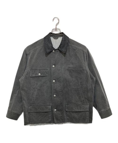 YOKE（ヨーク）YOKE (ヨーク) Cotton Cut Off Coverall Jacket グレー サイズ:2の古着・服飾アイテム