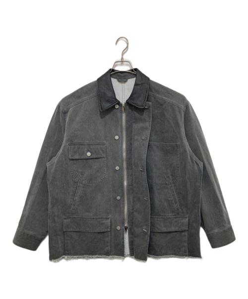 YOKE（ヨーク）YOKE (ヨーク) Cotton Cut Off Coverall Jacket グレー サイズ:2の古着・服飾アイテム