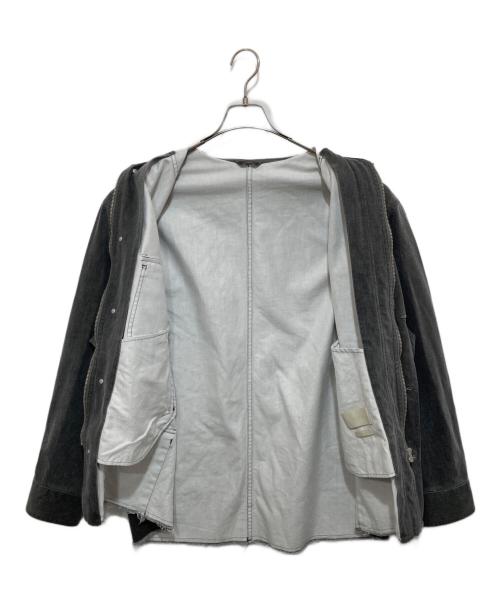 YOKE（ヨーク）YOKE (ヨーク) Cotton Cut Off Coverall Jacket グレー サイズ:2の古着・服飾アイテム