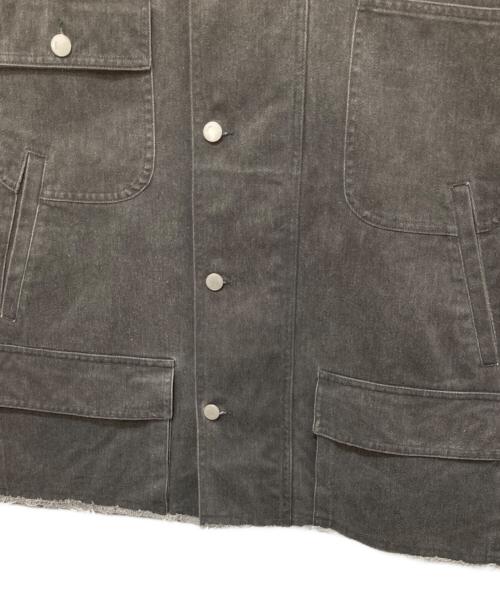 YOKE（ヨーク）YOKE (ヨーク) Cotton Cut Off Coverall Jacket グレー サイズ:2の古着・服飾アイテム