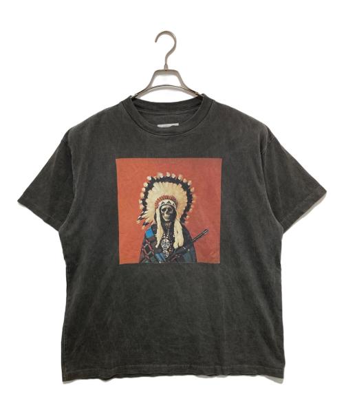 LASTMAN（ラストマン）LASTMAN (ラストマン) PRINTED TEE CHIEF ブラック サイズ:XLの古着・服飾アイテム