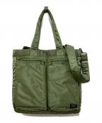 PORTERポーター）の古着「TANKER 2WAY TOTE BAG」｜カーキ