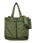 PORTER（ポーター）の古着「TANKER 2WAY TOTE BAG」｜カーキ