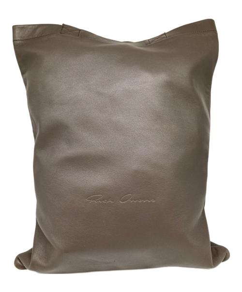 RICK OWENS（リックオウエンス）RICK OWENS (リックオウエンス) シグネチャーレザートートバッグ グレーの古着・服飾アイテム