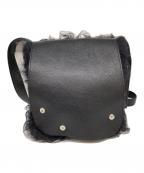 OUATオーユーエーティー）の古着「モヘアショルダーバッグ」｜ブラック