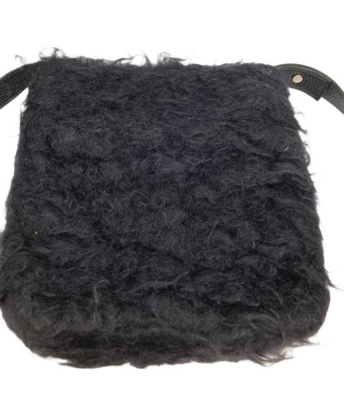 OUAT（オーユーエーティー）OUAT (オーユーエーティー) モヘアショルダーバッグ ブラックの古着・服飾アイテム