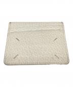 Maison Margielaメゾンマルジェラ）の古着「グレインレザーカードホルダー」｜ホワイト