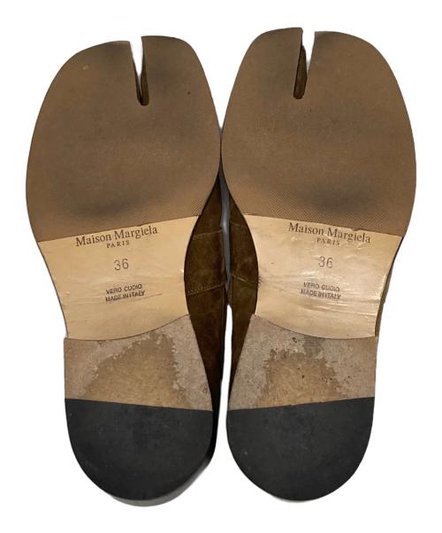 Maison Margiela（メゾンマルジェラ）Maison Margiela (メゾンマルジェラ) Tabi Suede Loafer ブラウン サイズ:23の古着・服飾アイテム